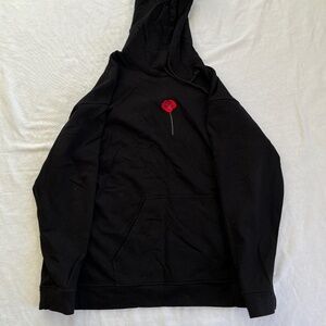 Black Hoodie “Herbarium” — Local Georgian Brand — XXL